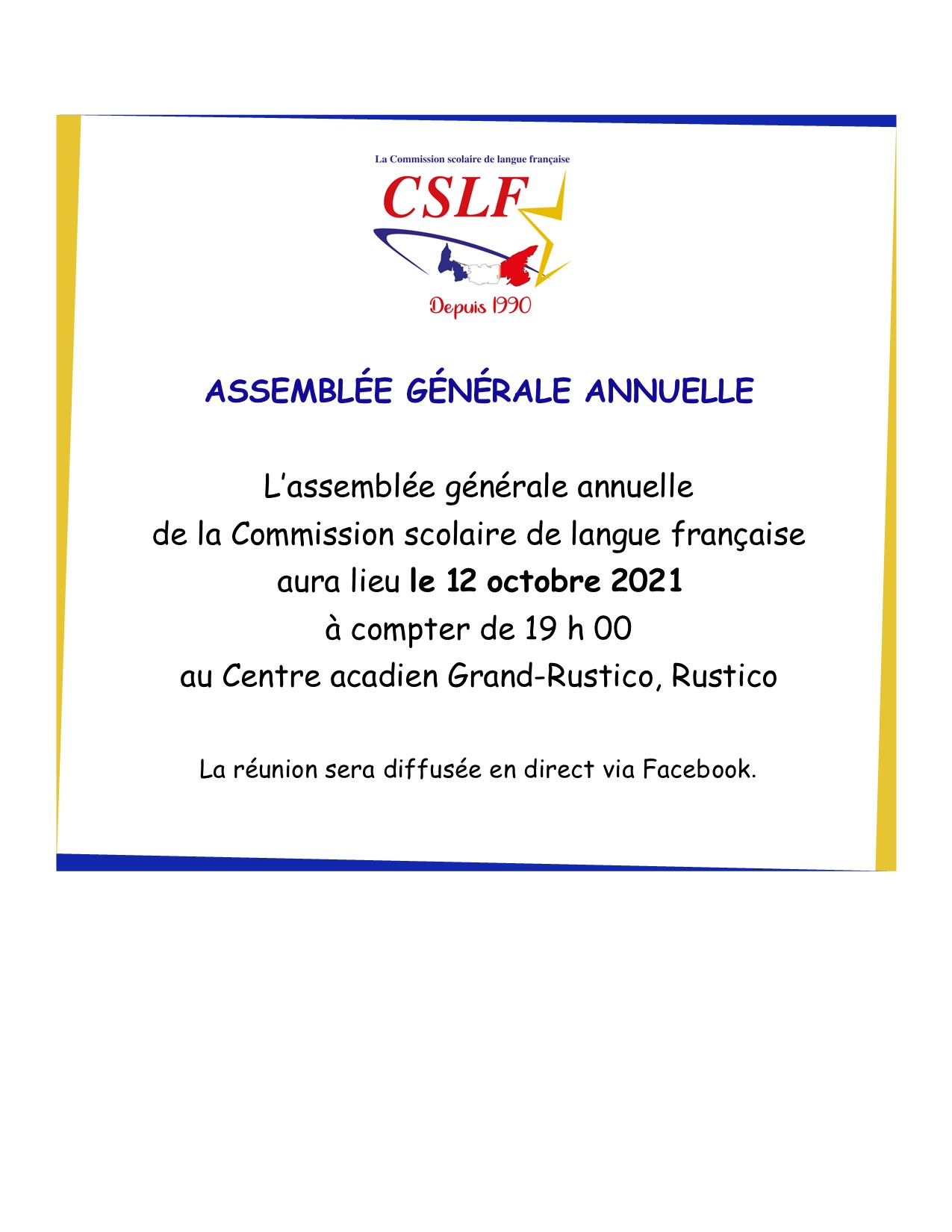 Assemblée générale annuelle de la CSLF